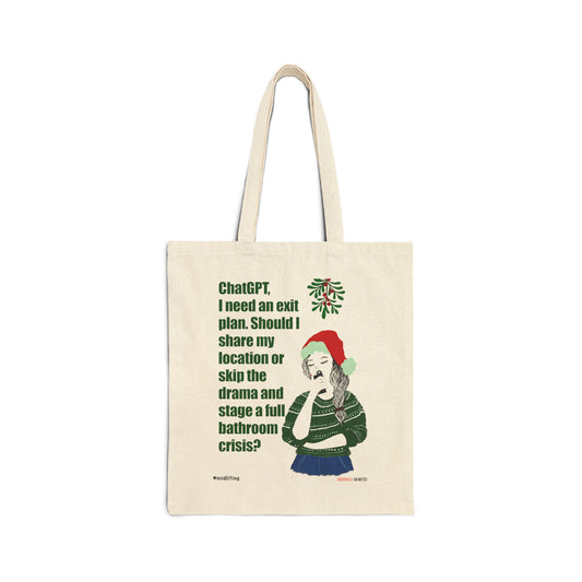 Funny Menopause Midlife Women Holiday Gift - Canvas Tote Bag