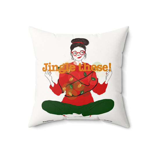 Funny Menopause Midlife Women Holiday Gift - Faux Suede Square Pillow