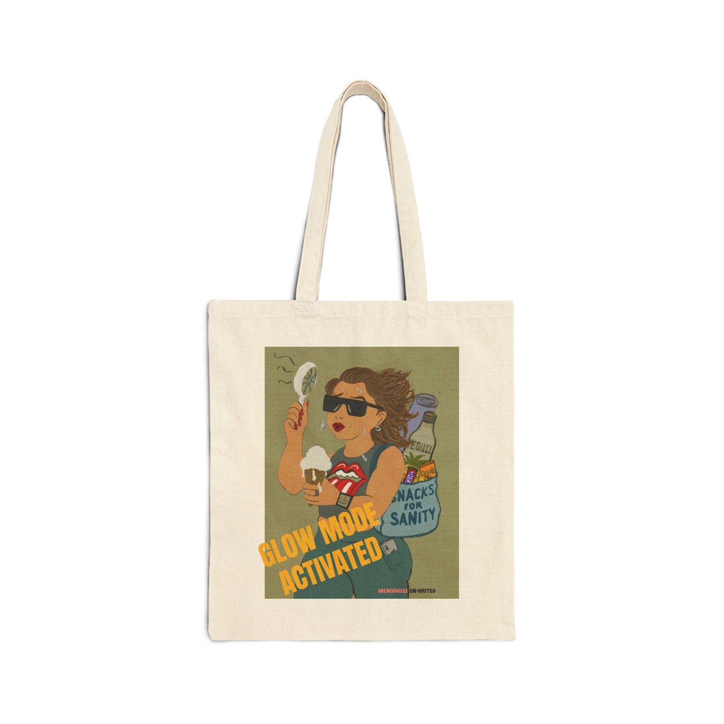 Funny Menopause Tote Bag – Hot Flash Survival Canvas & Cotton Gift for Women Canvas Tote Bag - She's Not