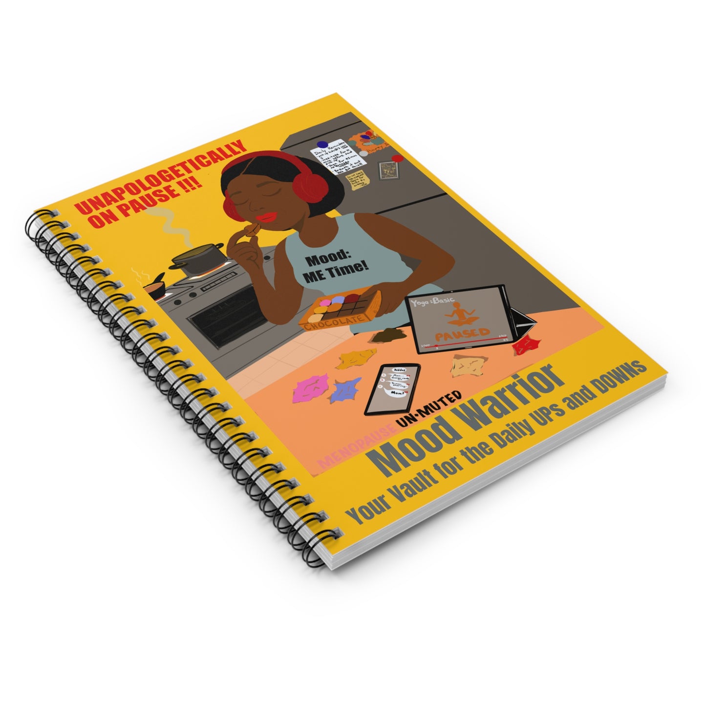 Funny Menopause Spiral Journal – Mood Swing Survival Notebook for Women