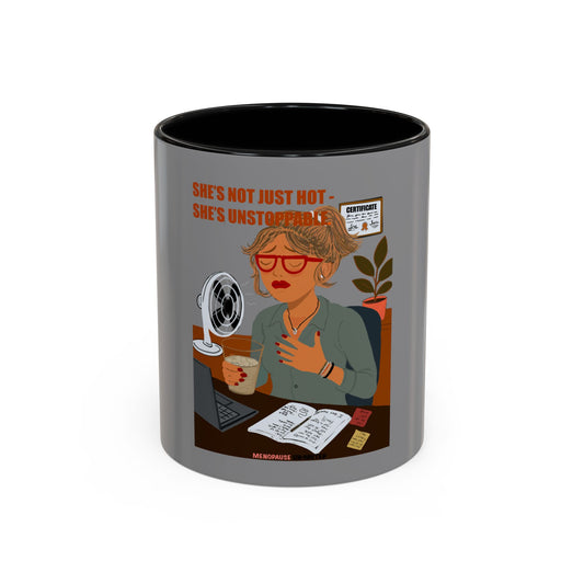 Funny Menopause Mug – Hot Flash Survival Coffee Cup for Women