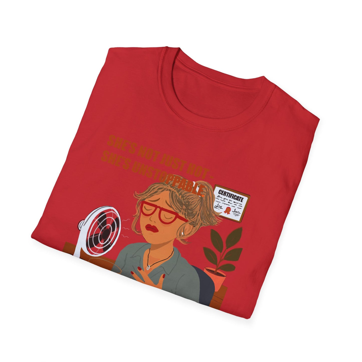 Funny Menopause T-Shirt – Hot Flash Survival Cotton Tee for Women