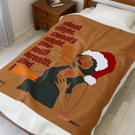 Funny Menopause Midlife Women Gift - Plush Blanket