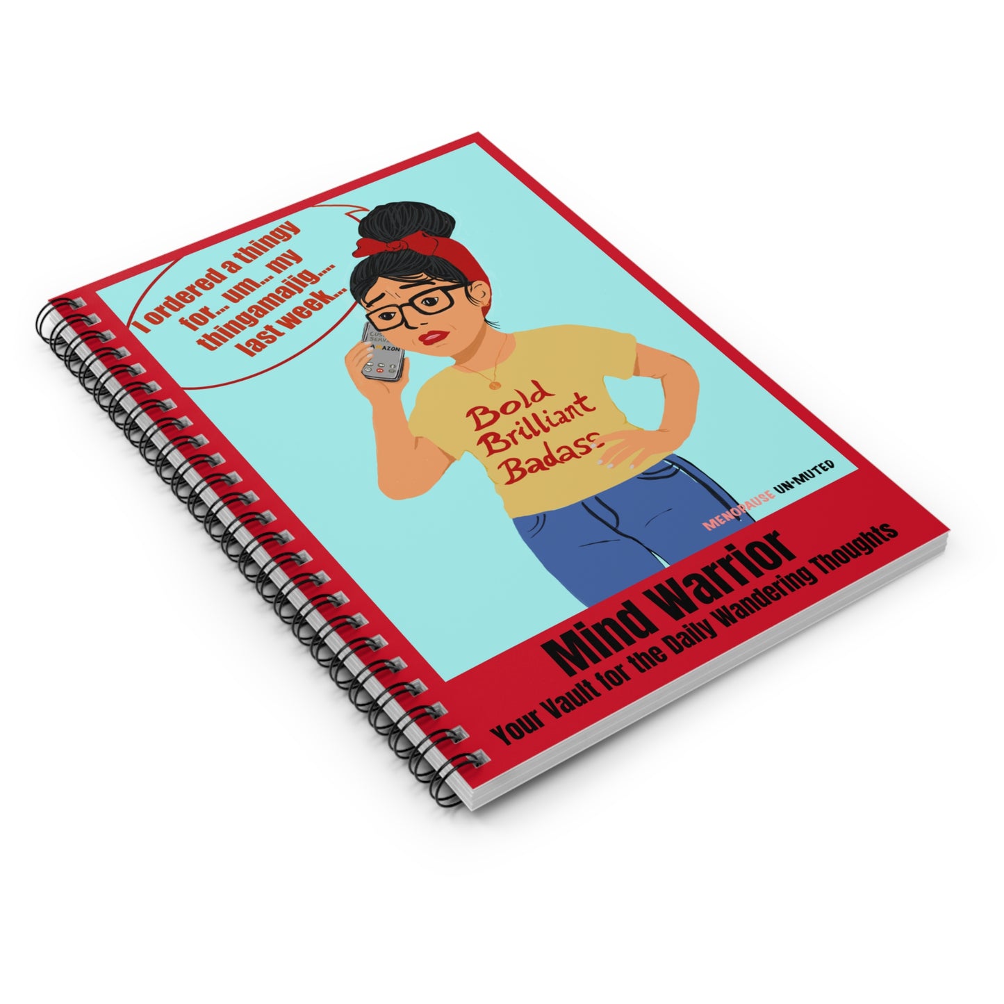 Funny Menopause Spiral Journal – Brain Fog Survival Notebook for Women