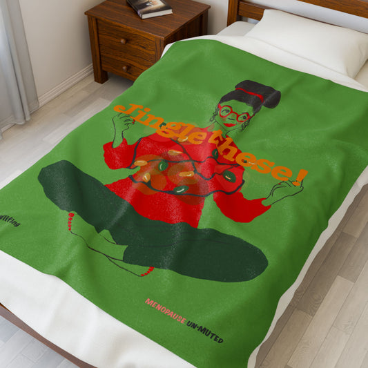 Funny Menopause Midlife Women Holiday Gift - Plush Blanket