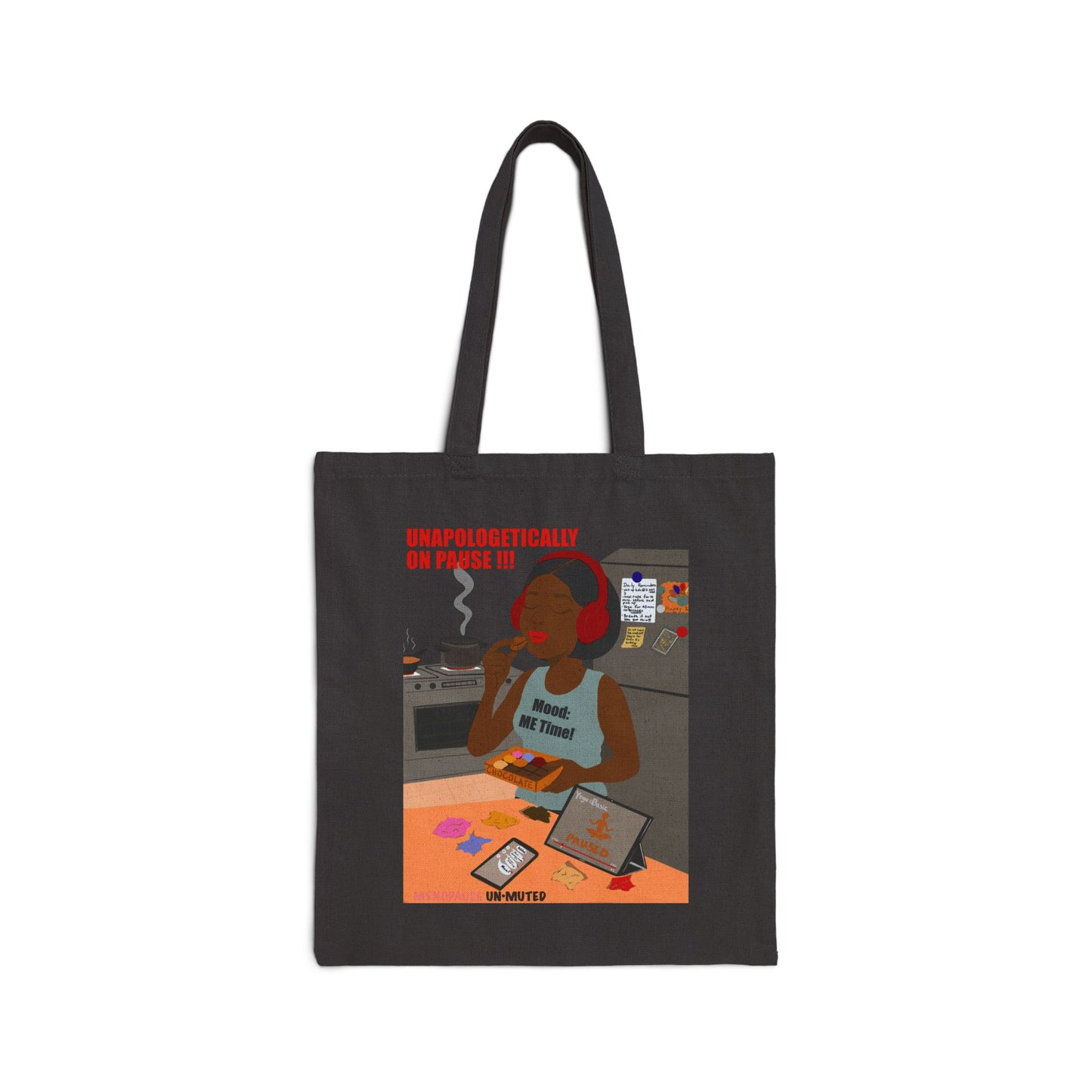 Funny Menopause Tote Bag – Mood Swing Survival Canvas & Cotton Gift for Women