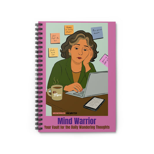 Funny Menopause Spiral Journal – Brain Fog Survival Notebook for Women