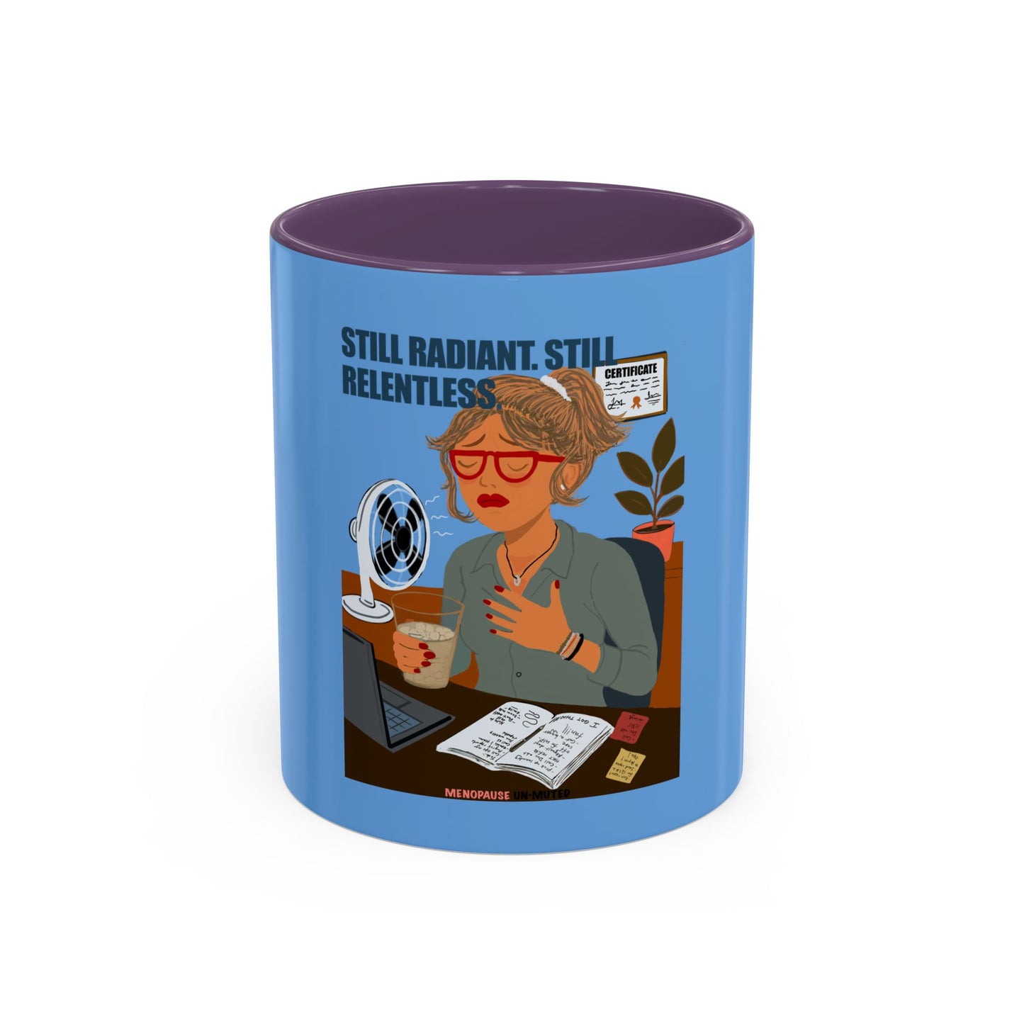 Funny Menopause Mug – Hot Flash Survival Coffee Cup for Women