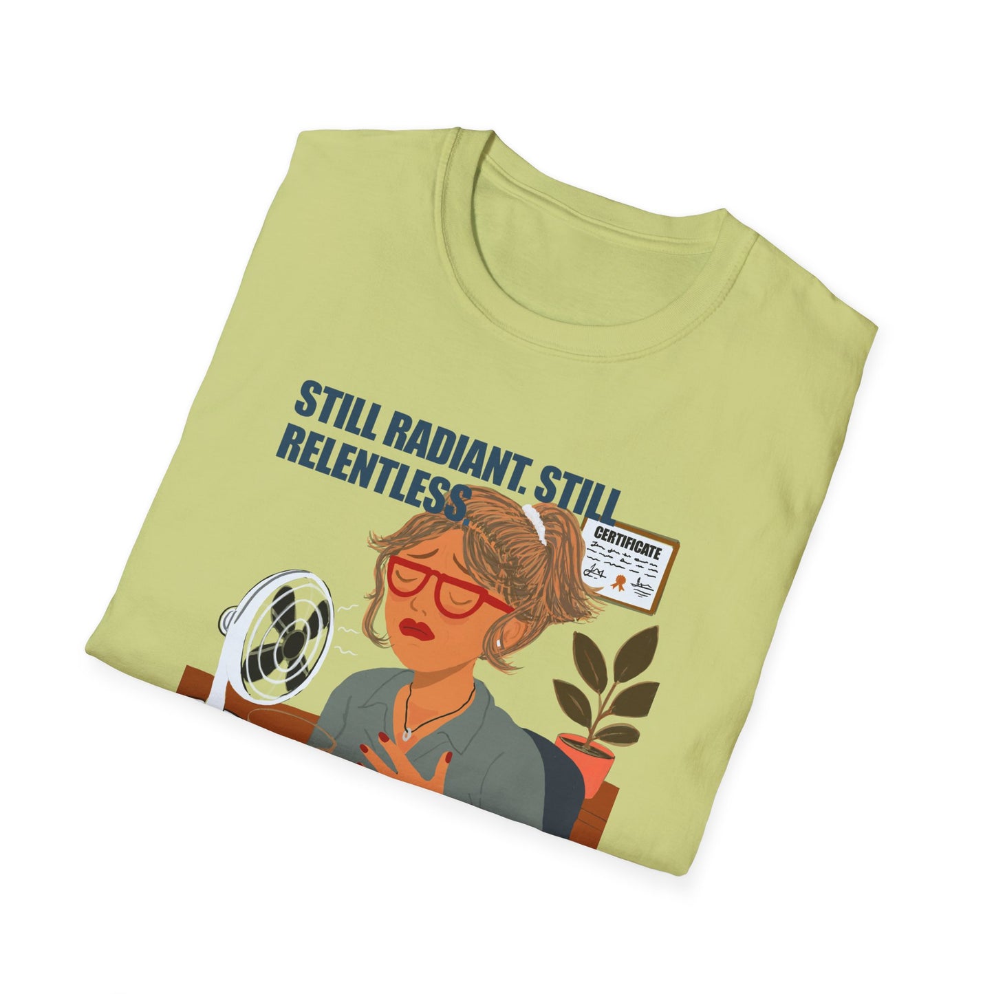 Funny Menopause T-Shirt – Hot Flash Survival Cotton Tee for Women