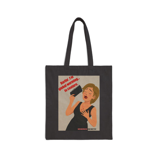 Funny Menopause Tote Bag – Hot Flash Survival Canvas & Cotton Gift for Women Canvas Tote Bag - She's Not