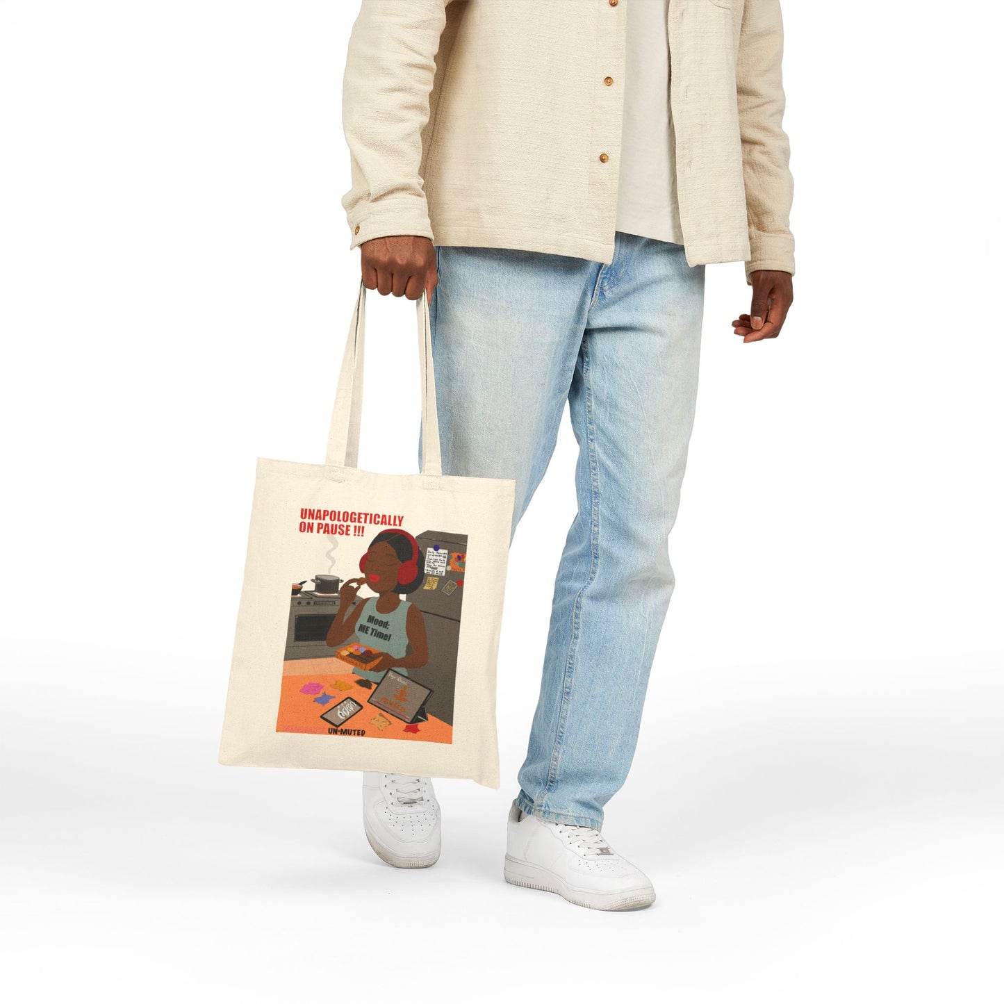 Funny Menopause Tote Bag – Mood Swing Survival Canvas & Cotton Gift for Women