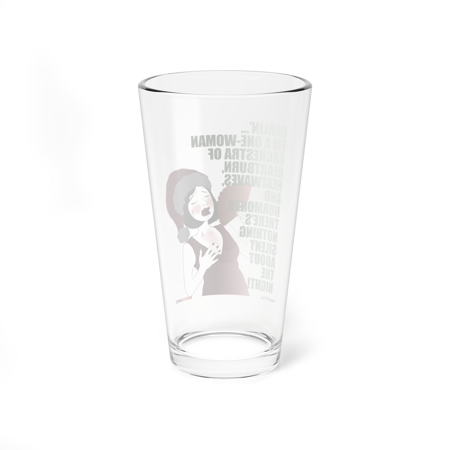 Funny Menopause Midlife Women Holiday Gift - Drinking Glass