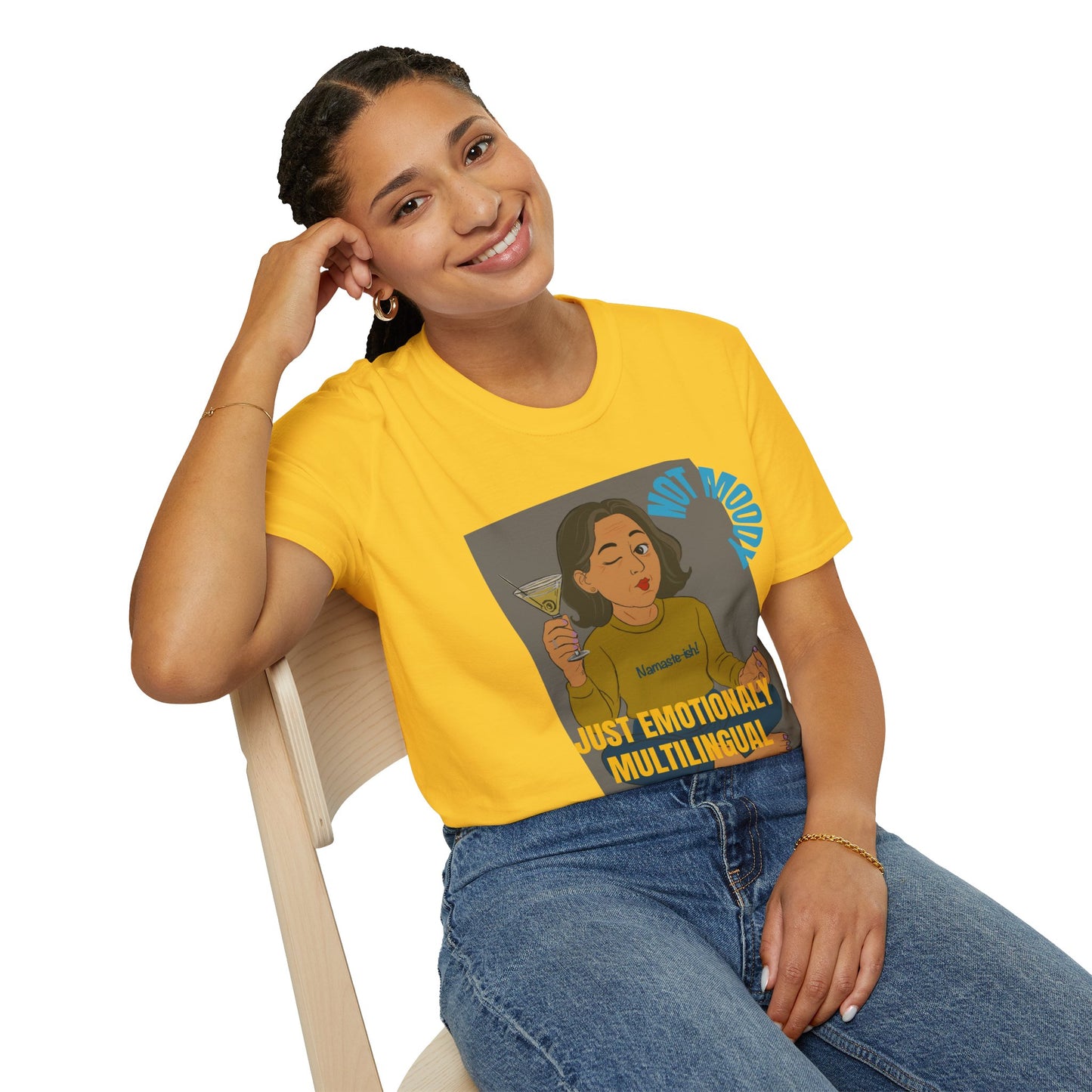 Funny Menopause T-Shirt – Mood Swing Survival Cotton Tee for Women