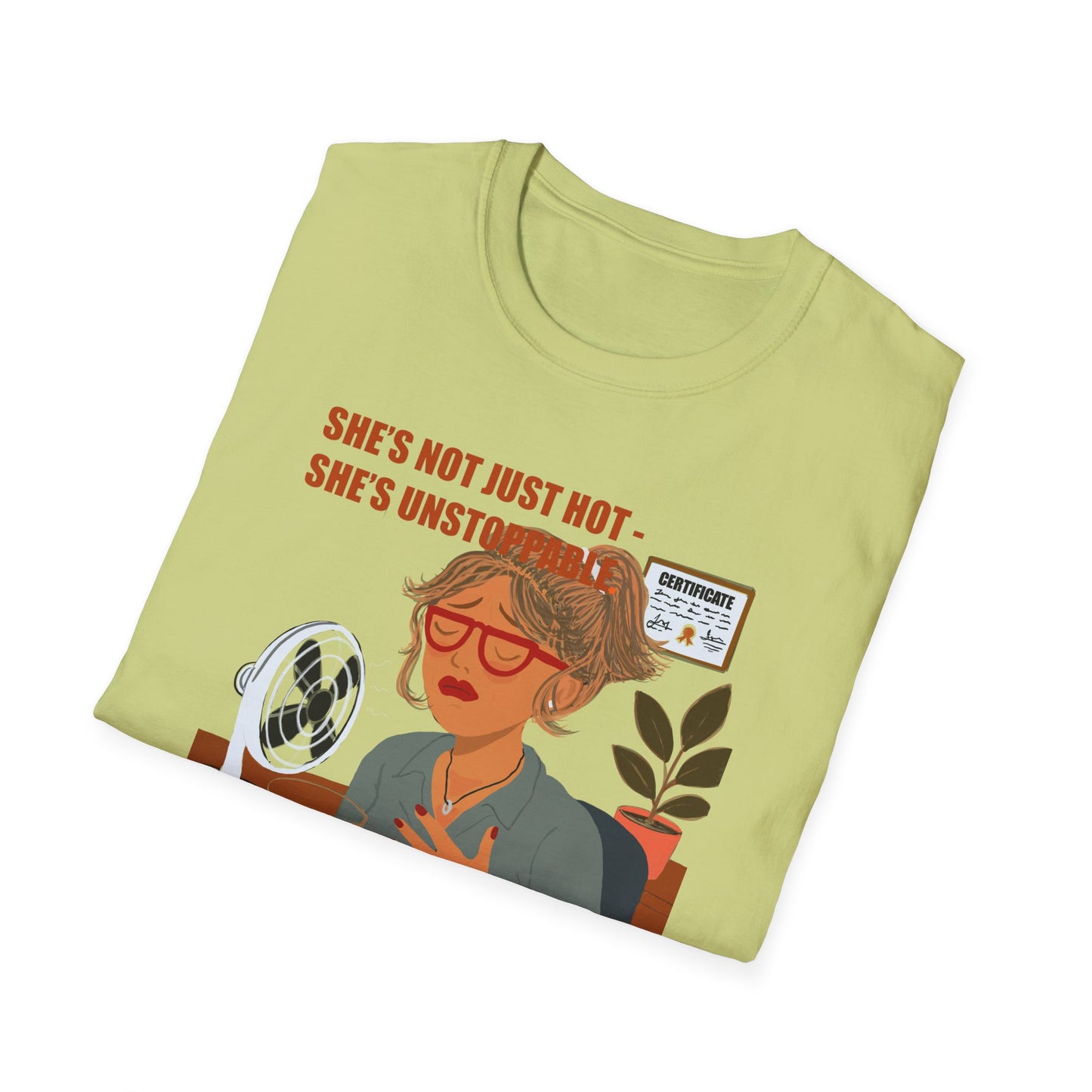 Funny Menopause T-Shirt – Hot Flash Survival Cotton Tee for Women