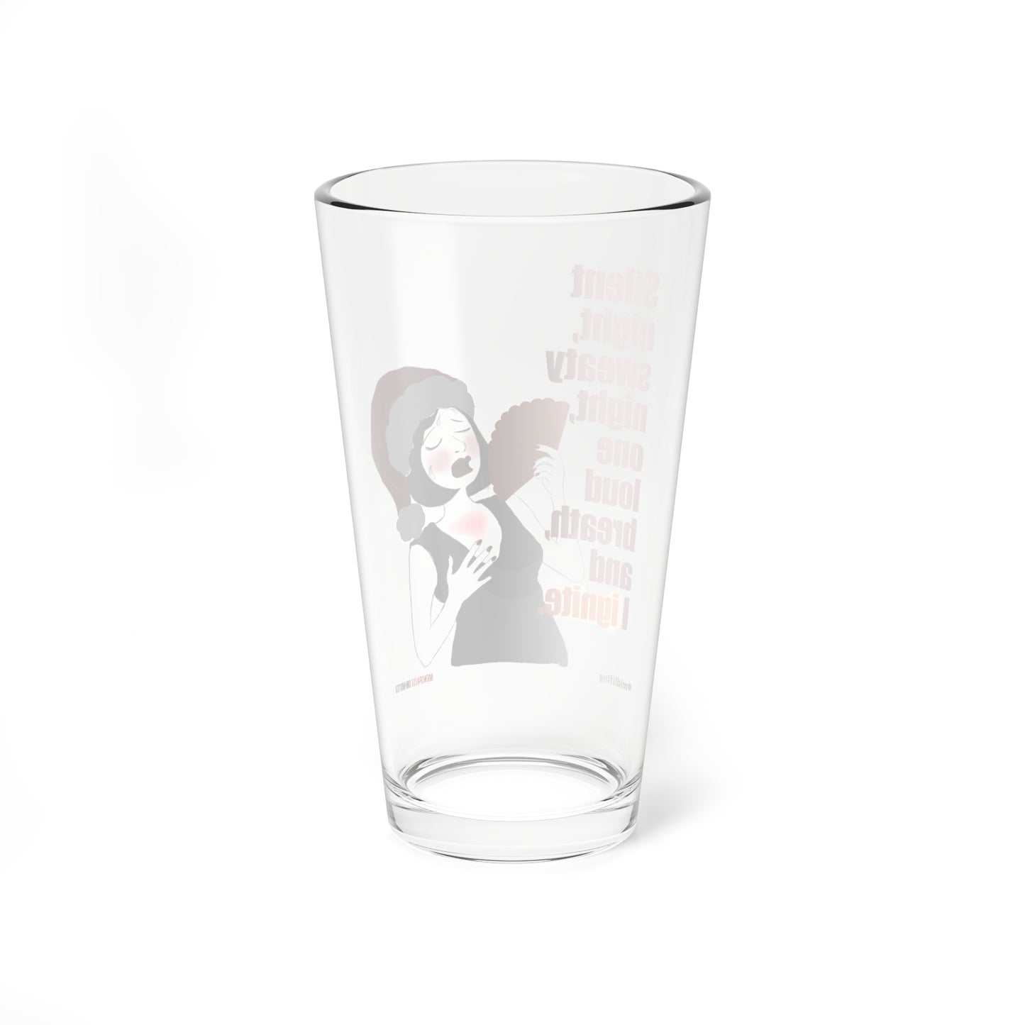 Funny Menopause Midlife Women Holiday Gift - Drinking Glass