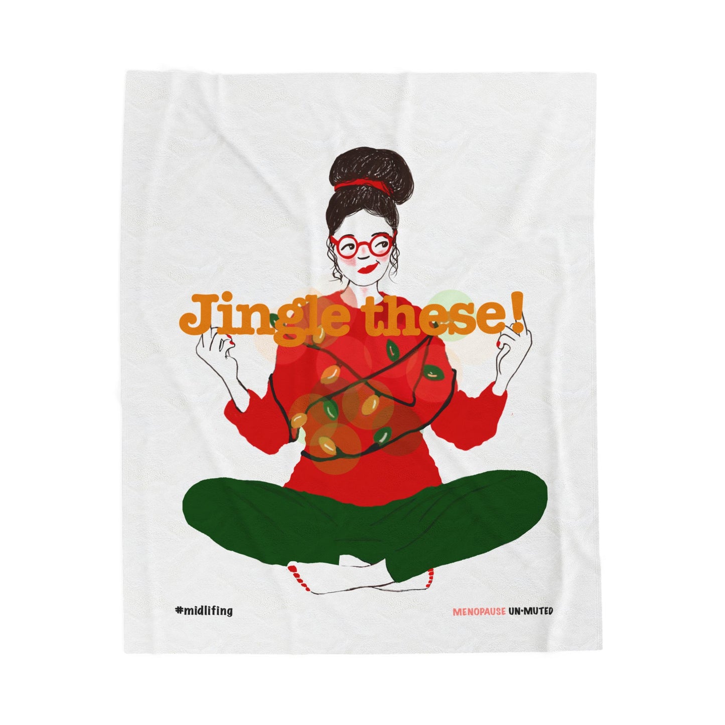 Funny Menopause Midlife Women Holiday Gift - Plush Blanket