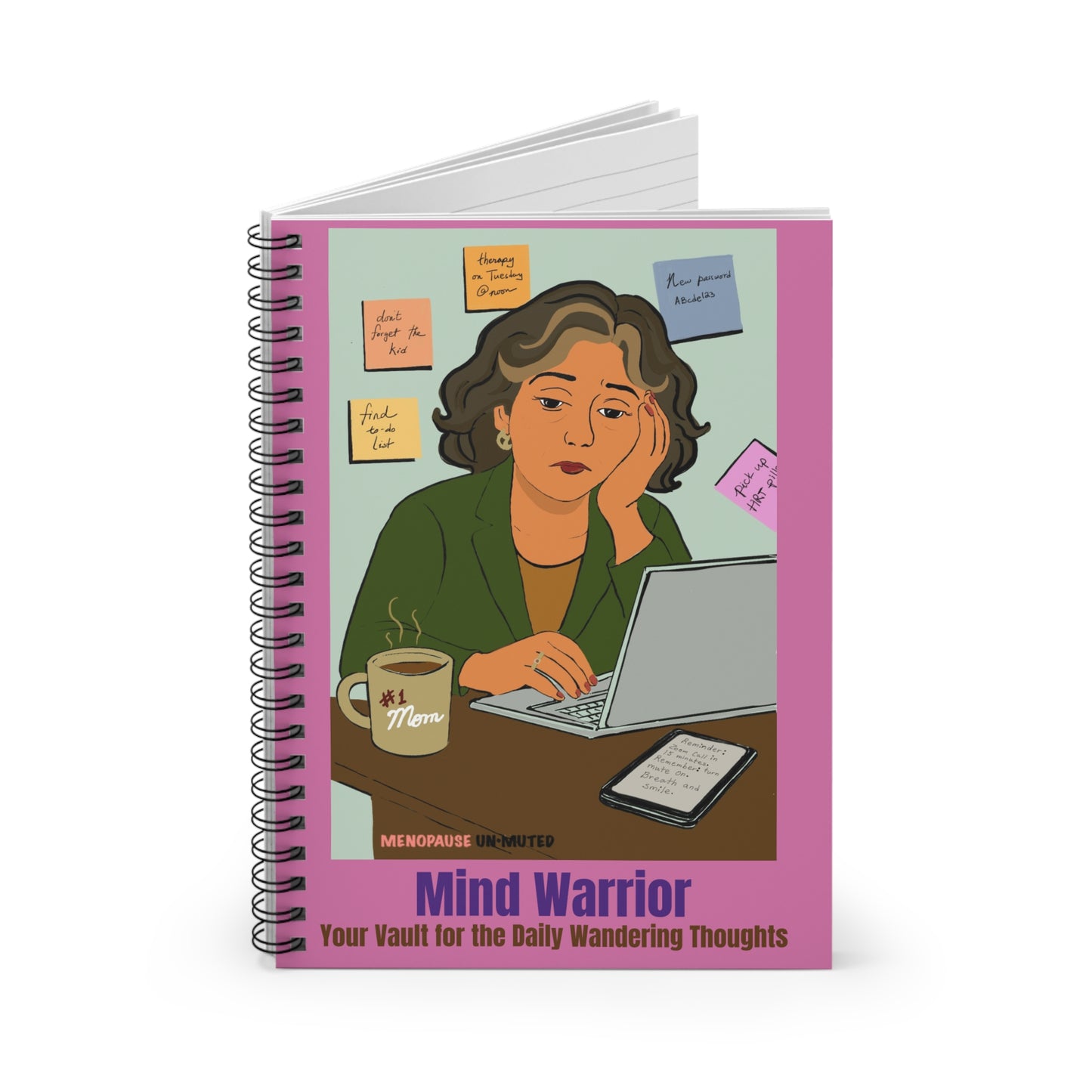 Funny Menopause Spiral Journal – Brain Fog Survival Notebook for Women