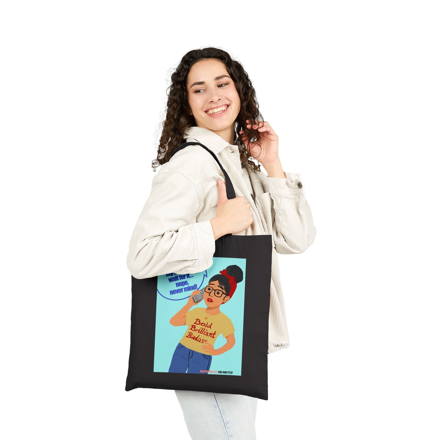Funny Menopause Tote Bag – Brain Fog Survival Canvas & Cotton Gift for Women