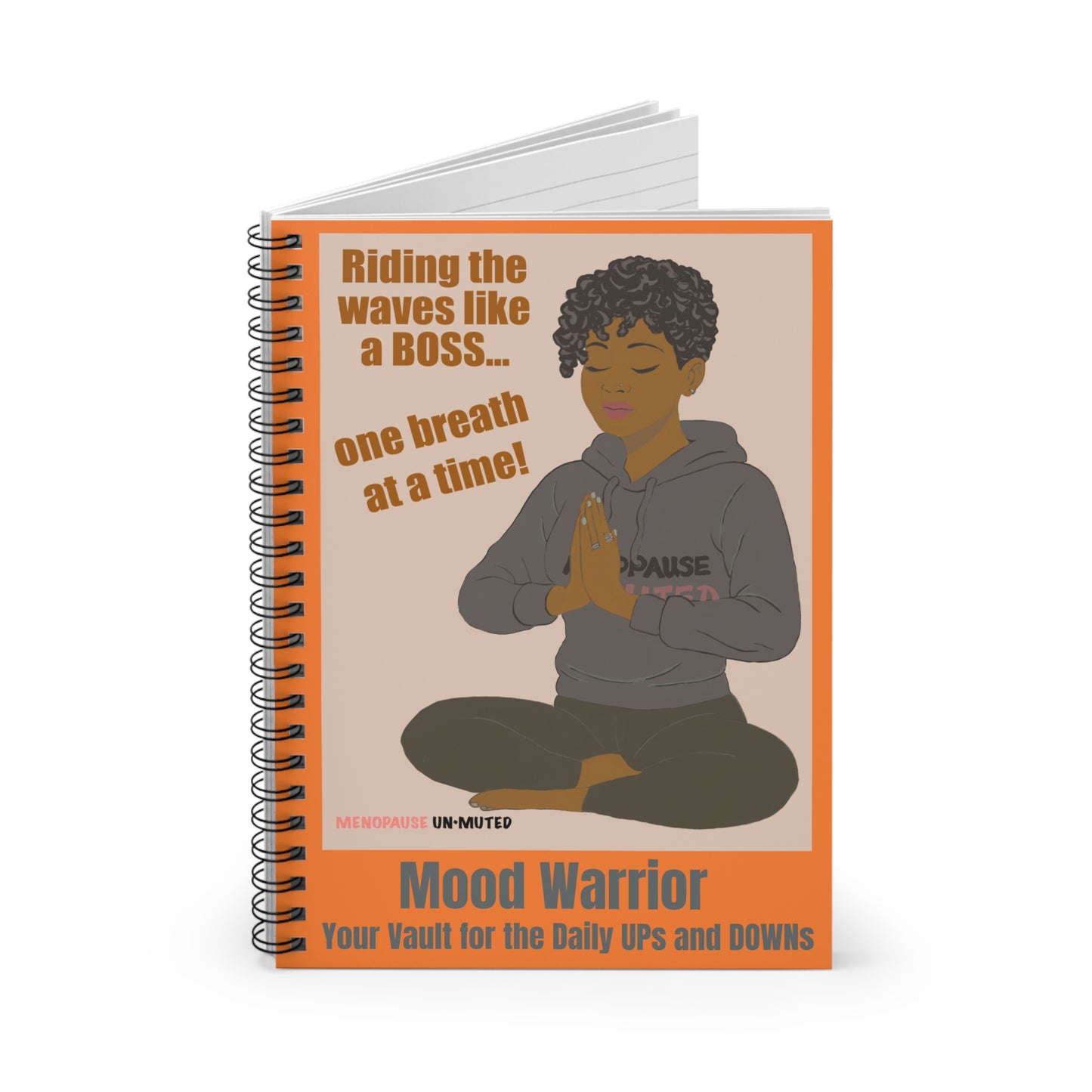 Funny Menopause Spiral Journal – Mood Swing Survival Notebook for Women