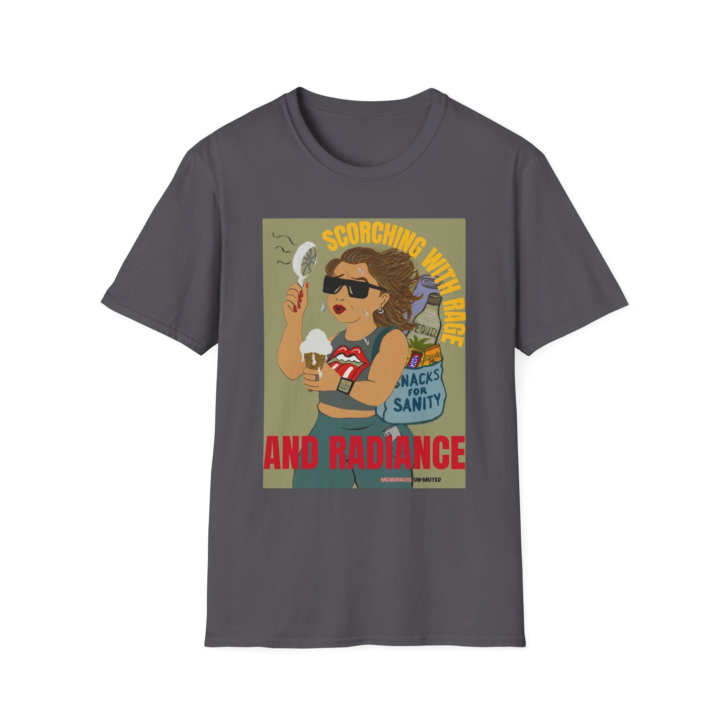 Funny Menopause T-Shirt – Hot Flash Survival Cotton Tee for Women