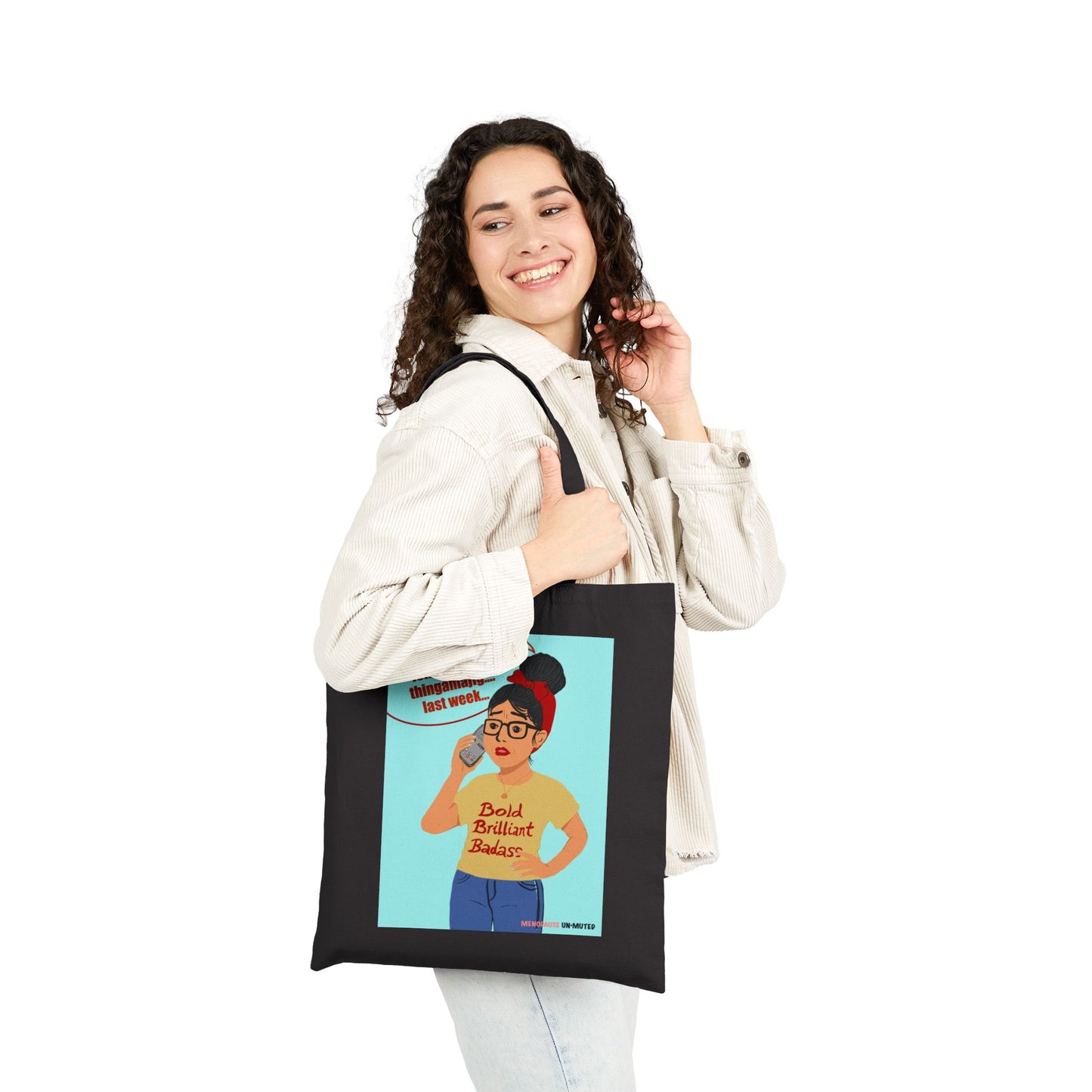 Funny Menopause Tote Bag – Brain Fog Survival Canvas & Cotton Gift for Women