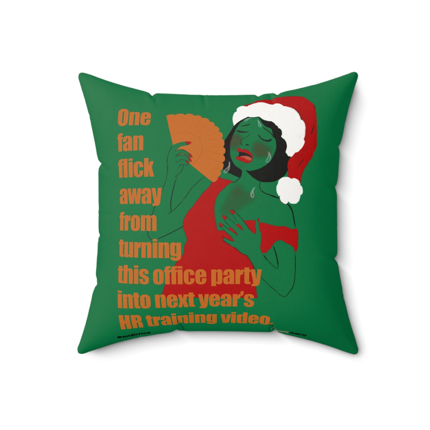 Funny Menopause Midlife Women Holiday Gift - Faux Suede Square Pillow
