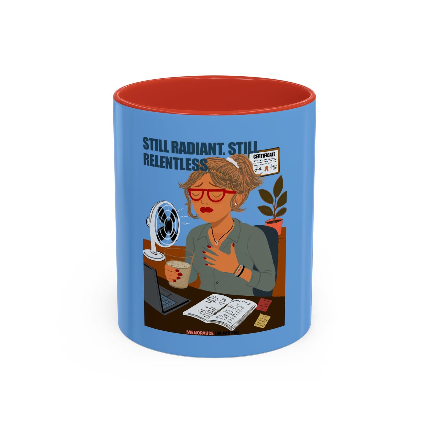 Funny Menopause Mug – Hot Flash Survival Coffee Cup for Women