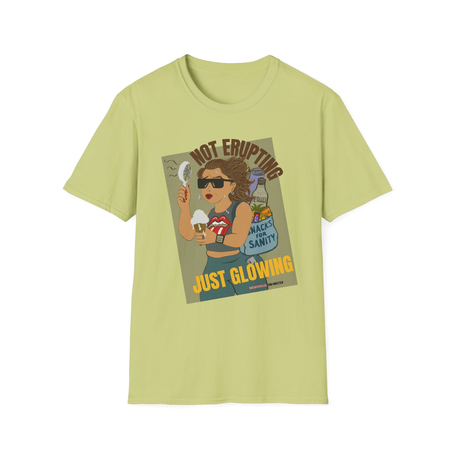 Funny Menopause T-Shirt – Hot Flash Survival Cotton Tee for Women