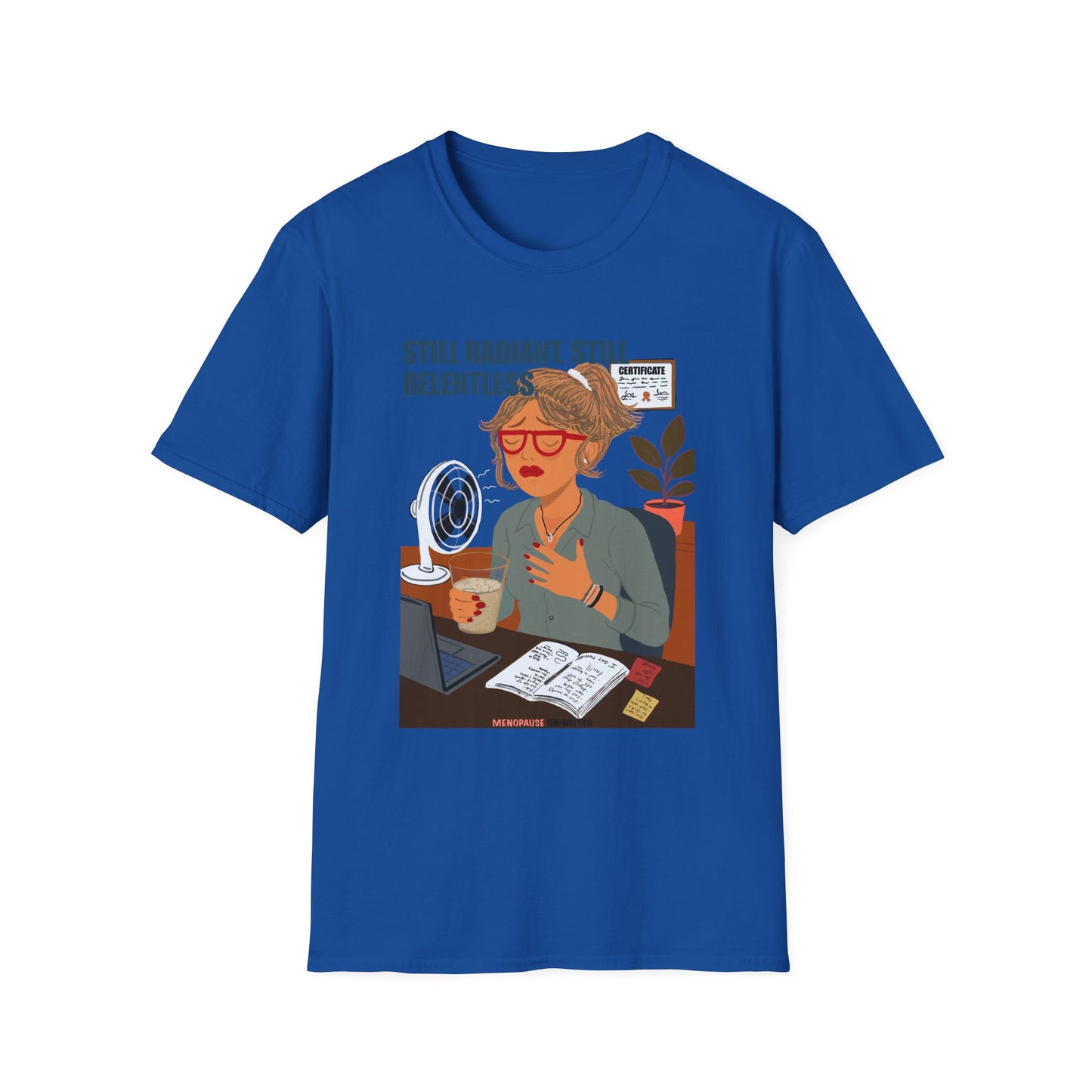 Funny Menopause T-Shirt – Hot Flash Survival Cotton Tee for Women
