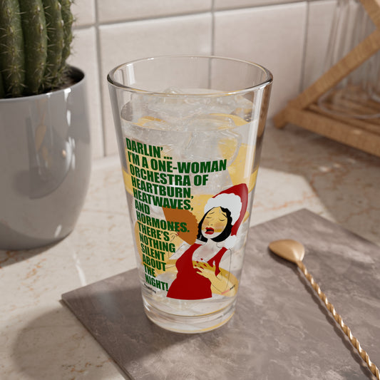 Funny Menopause Midlife Women Holiday Gift - Drinking Glass