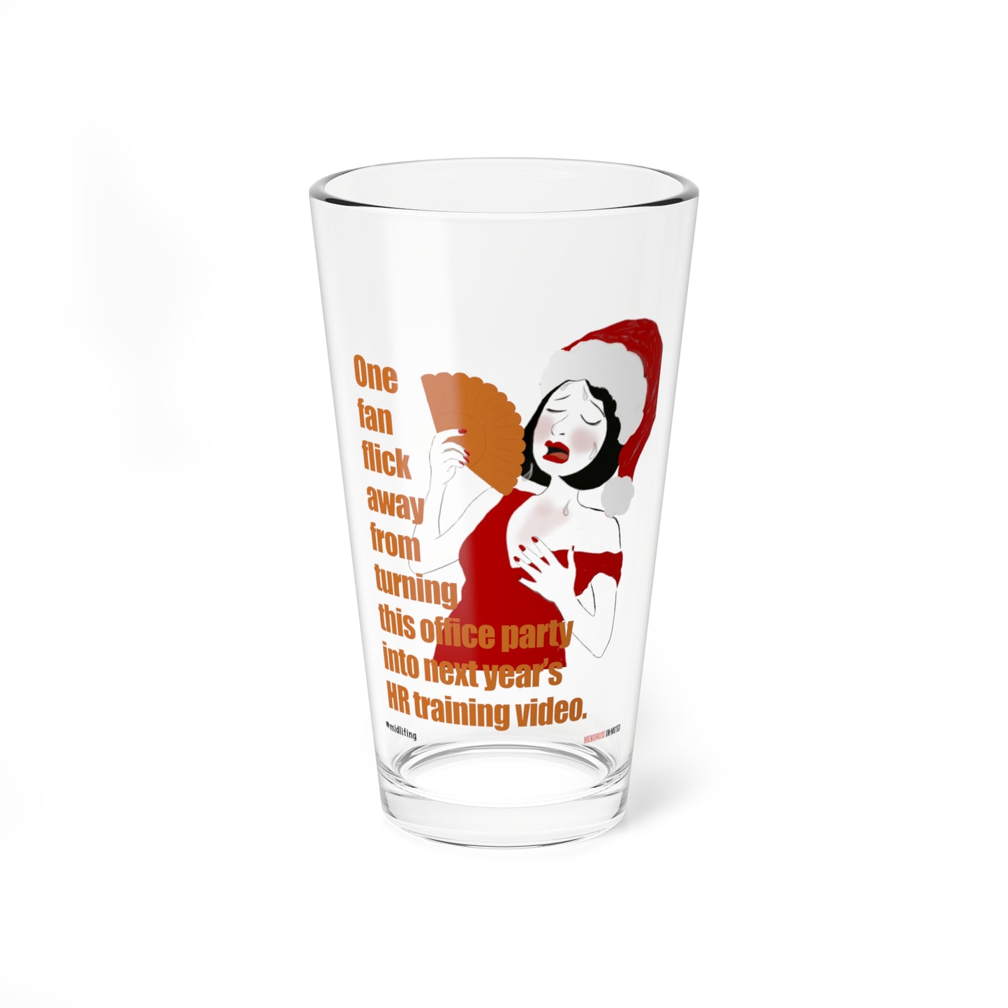 Funny Menopause Midlife Women Holiday Gift - Drinking Glass