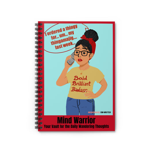 Funny Menopause Spiral Journal – Brain Fog Survival Notebook for Women