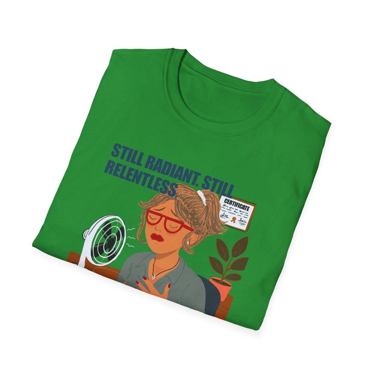 Funny Menopause T-Shirt – Hot Flash Survival Cotton Tee for Women