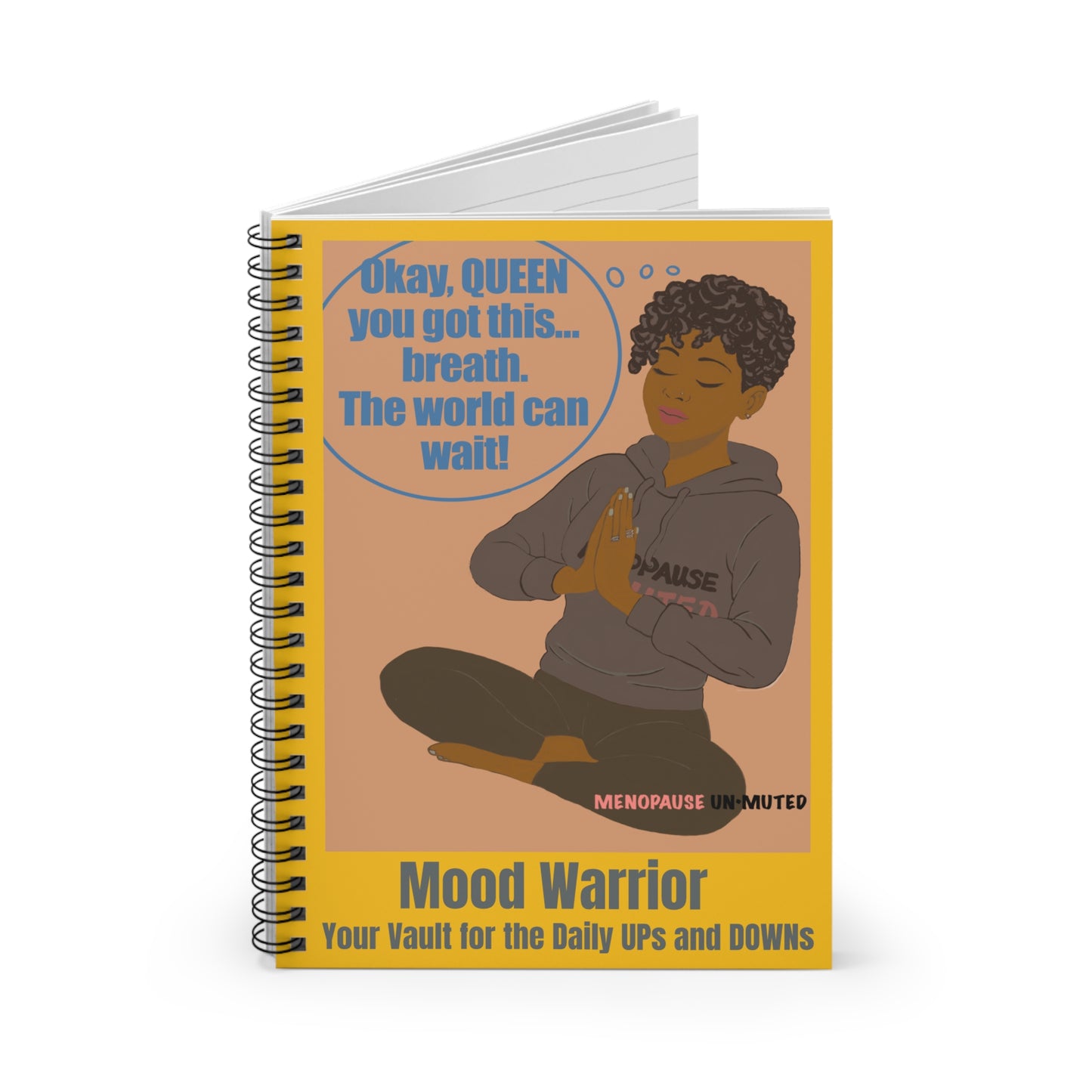 Funny Menopause Spiral Journal – Mood Swing Survival Notebook for Women