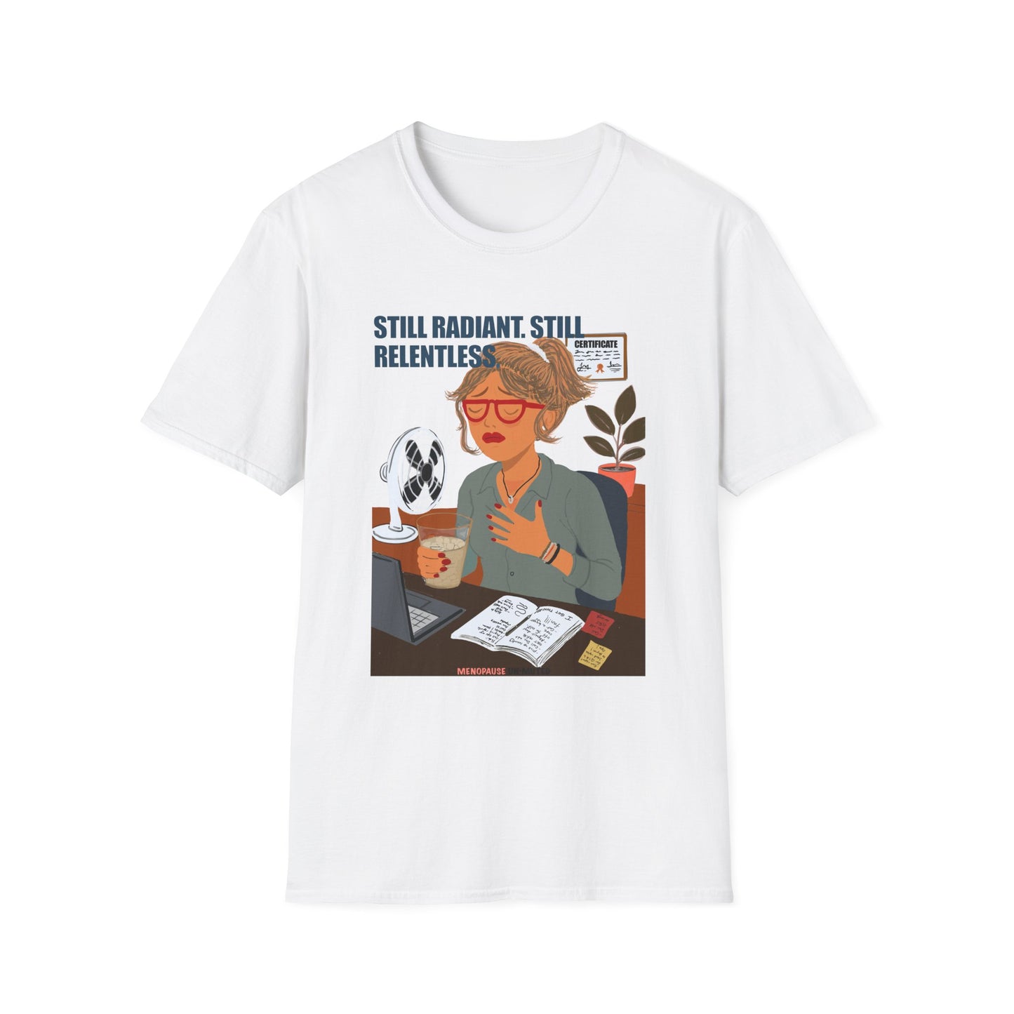 Funny Menopause T-Shirt – Hot Flash Survival Cotton Tee for Women