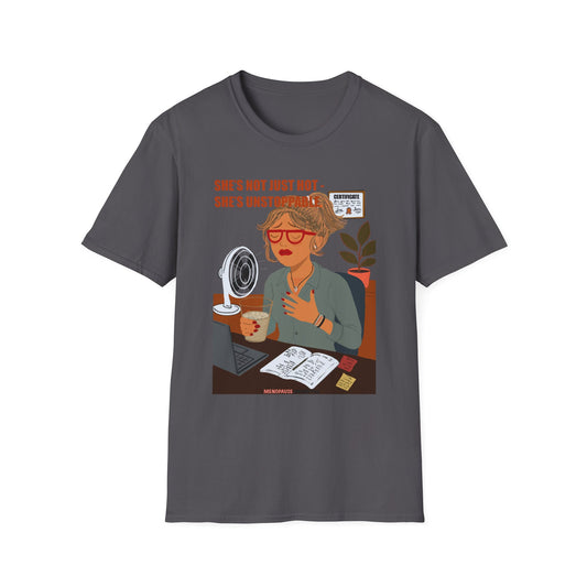 Funny Menopause T-Shirt – Hot Flash Survival Cotton Tee for Women