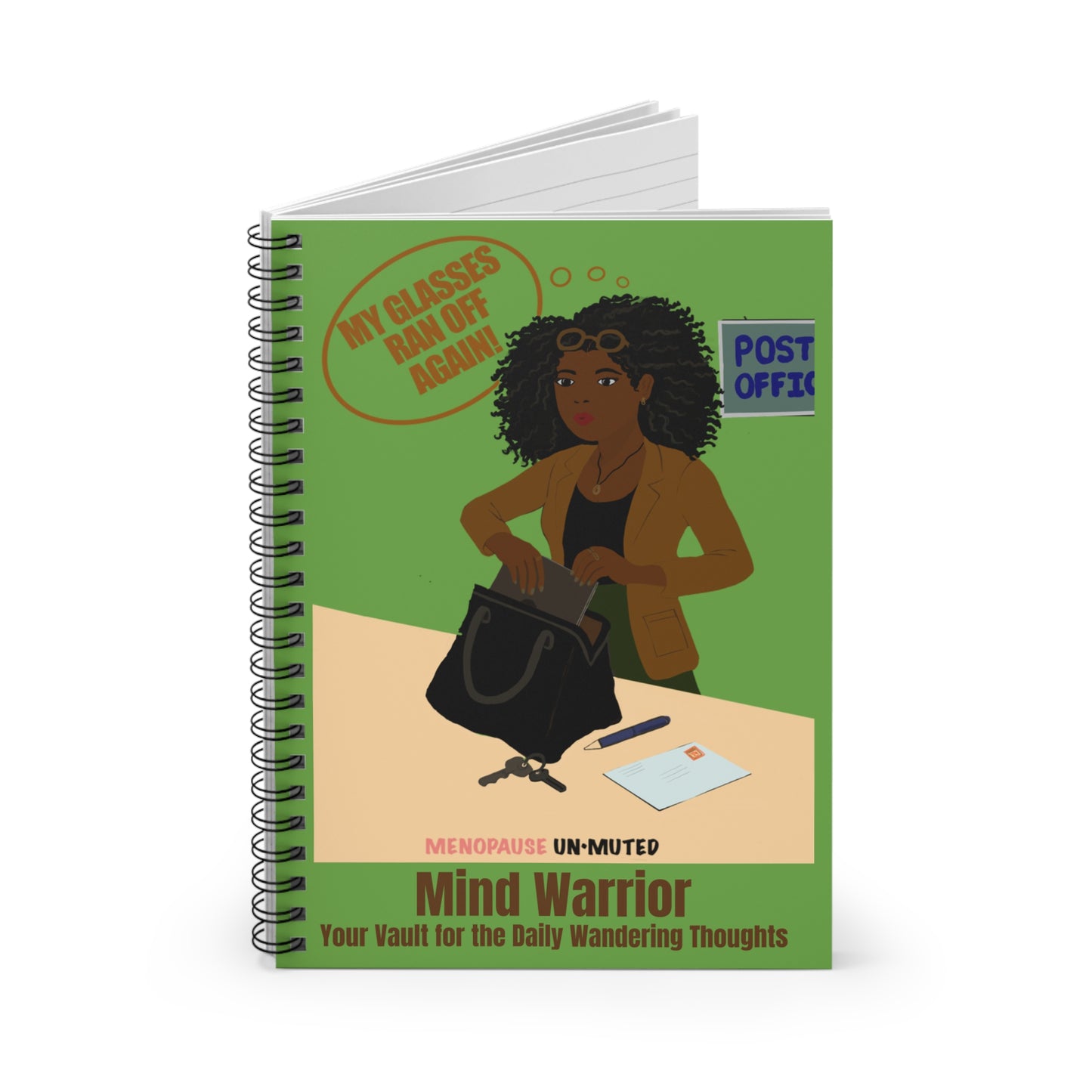 Funny Menopause Spiral Journal – Brain Fog Survival Notebook for Women