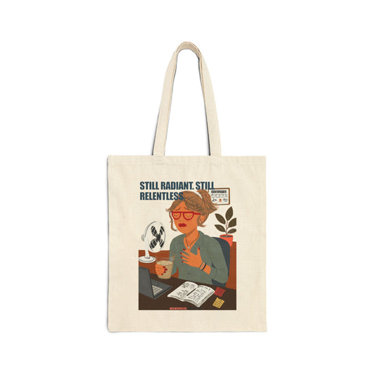 Funny Menopause Tote Bag – Hot Flash Survival Canvas & Cotton Gift for Women Canvas Tote Bag - She's Not