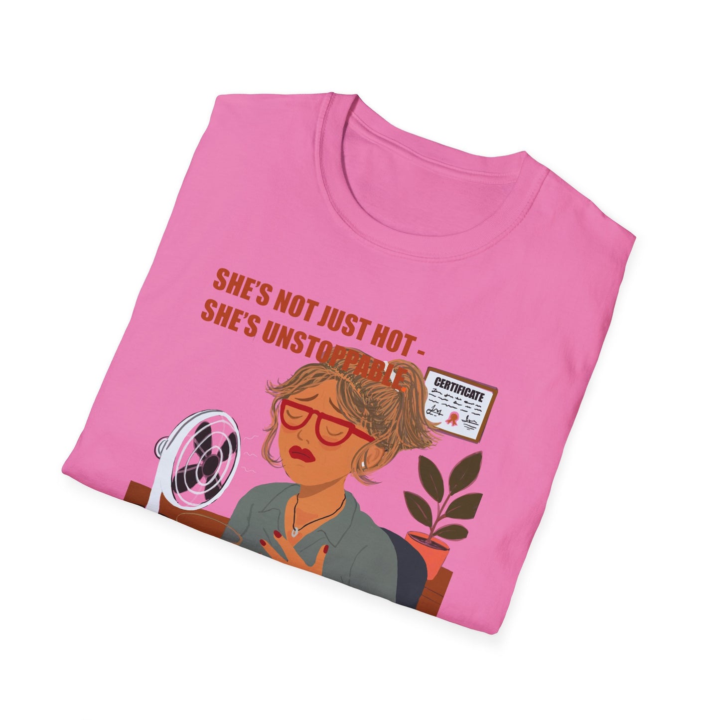 Funny Menopause T-Shirt – Hot Flash Survival Cotton Tee for Women